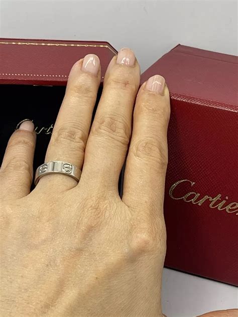 cartier ring love|authentic cartier love ring.